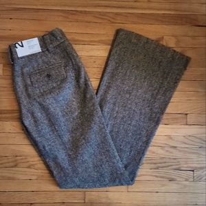 NWT - CLUB MONACO Women's Ursula Tweed Pants. Low Rise. Bootleg